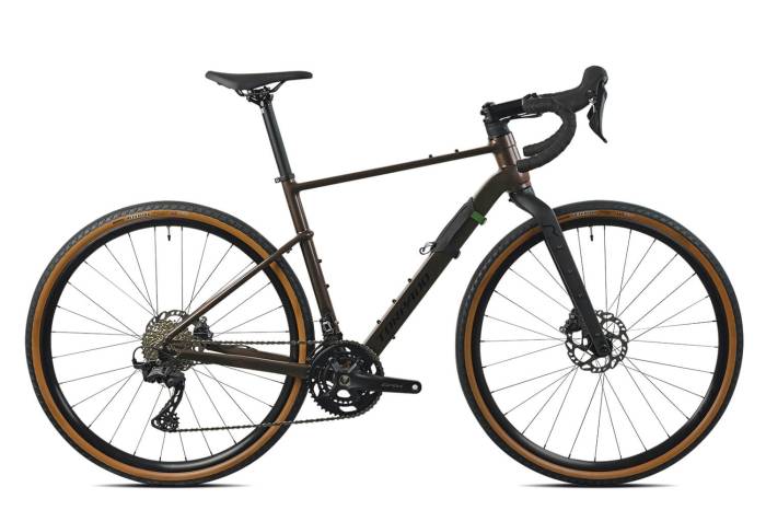Kerékpár Torpado GRAVEL KEPLER  "R", M (51) Bronz  Shimano GRX 400 2x10 seb. Alu váz/karbon villa