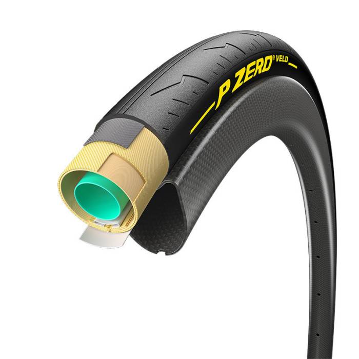 Szingó Pirelli P ZERO™ VELO TT (IDŐFUTAM) 320TPI Defektvédelem: Breaker 25-28" sárga felírattal - AKCIÓS!