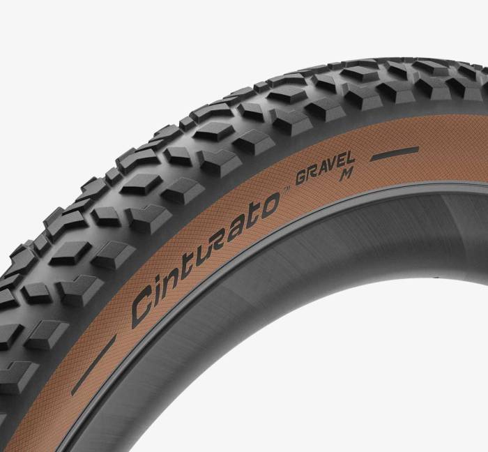 Külső Pirelli Cinturato™ GRAVEL M Classic TLR tubeless ready 35-622 60 TPI 410gr. fold. defektvédelem: Armor Tech - barna oldafallal