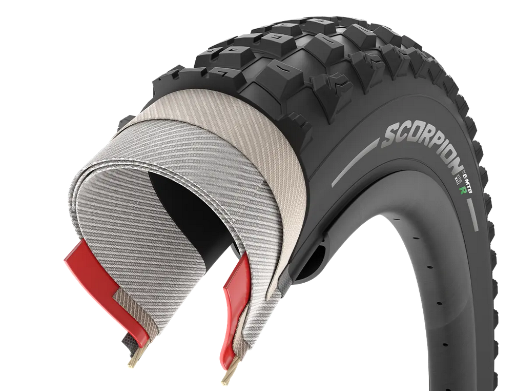 Külső Pirelli Scorpion™ E-MTB R(hátsó) 29" x 2,6 (65-622) Tubeless ready(belső nélküli) fold., defektvédelem: HyperWALL™