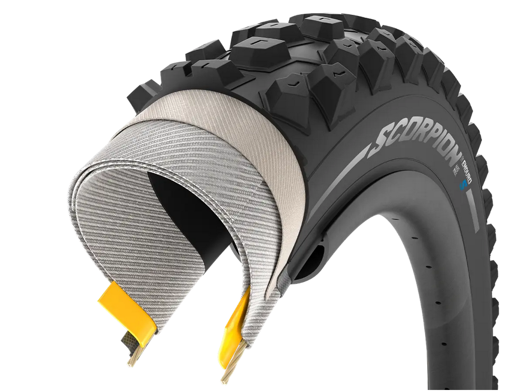 Külső Pirelli Scorpion™ ENDURO MTB S Defektvédelem: HardWall 60 TPI Tubeless ready(belső nélküli) fold. 29" x 2,4