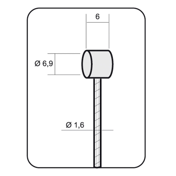 Bowdenbelső ALLIGATOR MTB fék Slick Ø1.6mm rozsdamentes hátsó (10db)