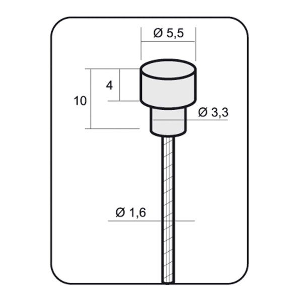 Bowdenbelső ALLIGATOR Orsz.-i fék Slick Ø1.2mm rozsdamentes hátsó (10db)