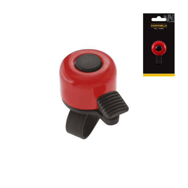 Csengő WAG Din-Din PIROS (fekete közepű) (2078) BLISZTERES