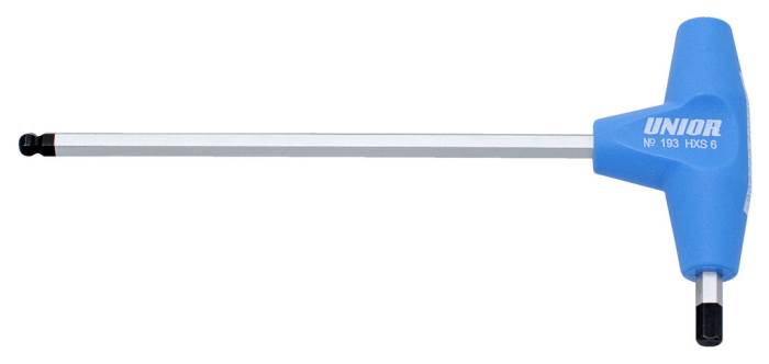 Szerszám Unior 193HXS (2,5), gömbvégű imbusz (HXS) kulcs T-markolattal (608276)