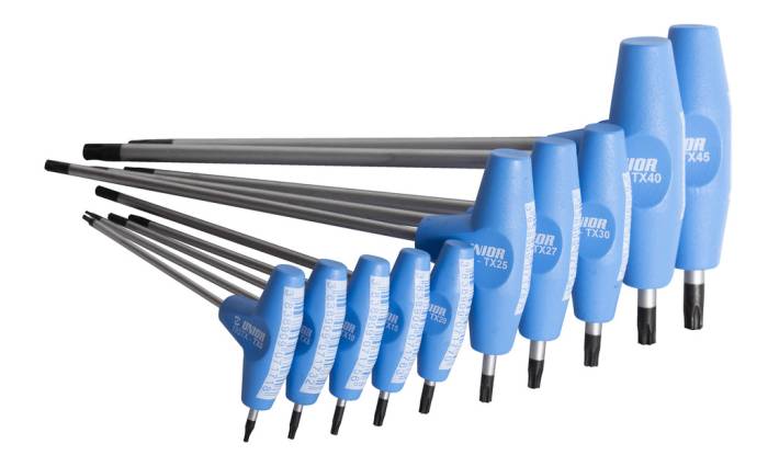 Szerszám Unior 193TXCB (TX6-45 /10), Torx (TX) kulcskészlet T-markolattal