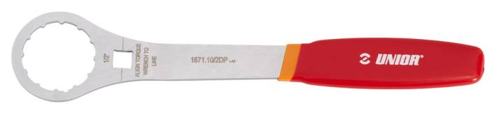 Szerszám Unior 1671.10/2DP, monoblokk-szerszám markolattal, Elvedes 12-körmös d:48mm