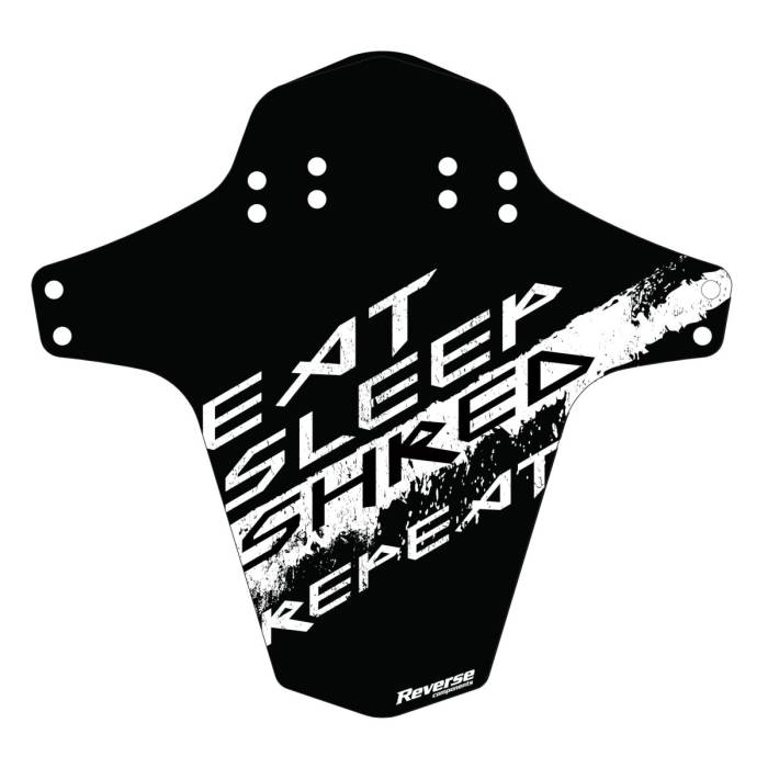 Sárvédő REVERSE MTB első teleszkóp merevítésére szerelhető  Eat  Sleep  Shred  Repeat (Black/White)