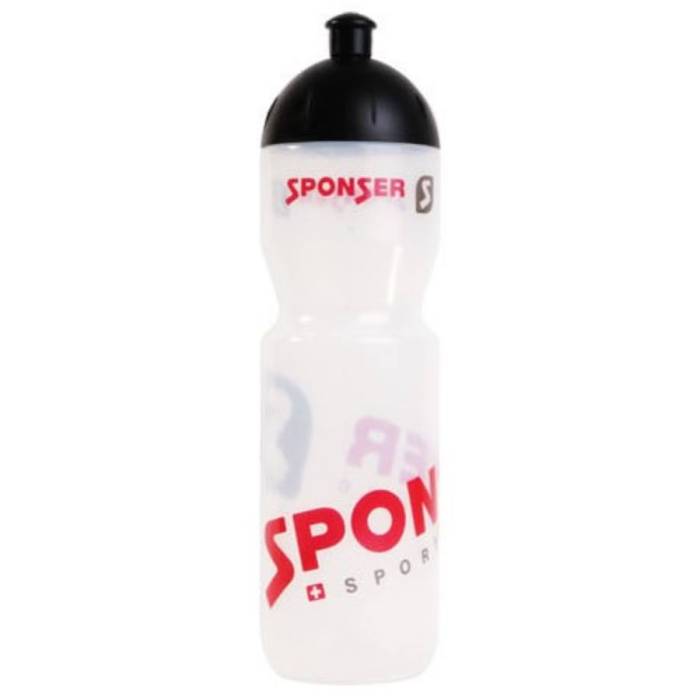 Sponser kulacs (750ml), átlátszó/fekete kupakkal BPA-mentes