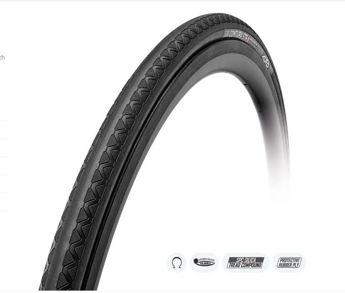 Külső TUFO Tubeless Ready(belső nélküli)COMTURA 5 TR 25mm-622 (700x25C) 280 gr. 5 - 7 bar (75-100 p.s.i.) - FEKETE