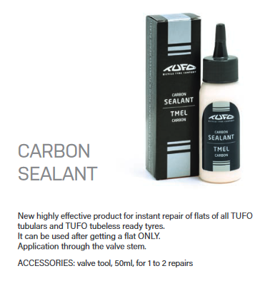 Tömítőfolyadék Tufo CARBON 50ml 1-2 szingóhoz  és Tubeless Ready(belső nélküli) külsőhöz is