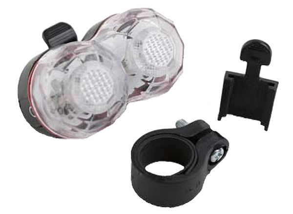 Lámpa első fly 2 led 4 funkció DOUBLE (Good Bike - 313)