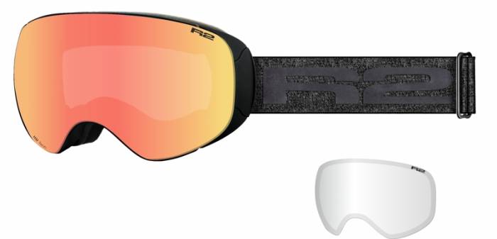 Síszemüveg R2 POWDER ATG06A Inferno Chrome narancs lencse, matt fekete keret