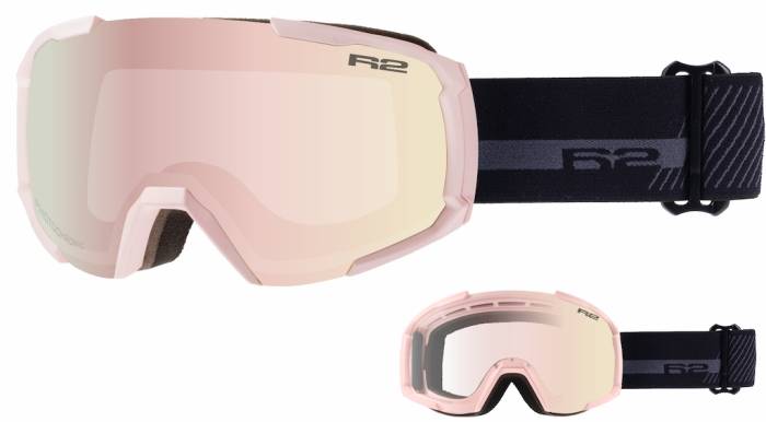 Síszemüveg R2 GLACIER ATG07C Rose Gold Chrome rózsaszín lencse, matt rózsaszín keret