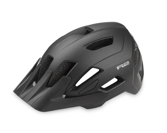 Bukósisak R2 MOONLIGHT  dual led ATH38A/M-es  fekete első hátsó ledes világítással  (55-58cm)