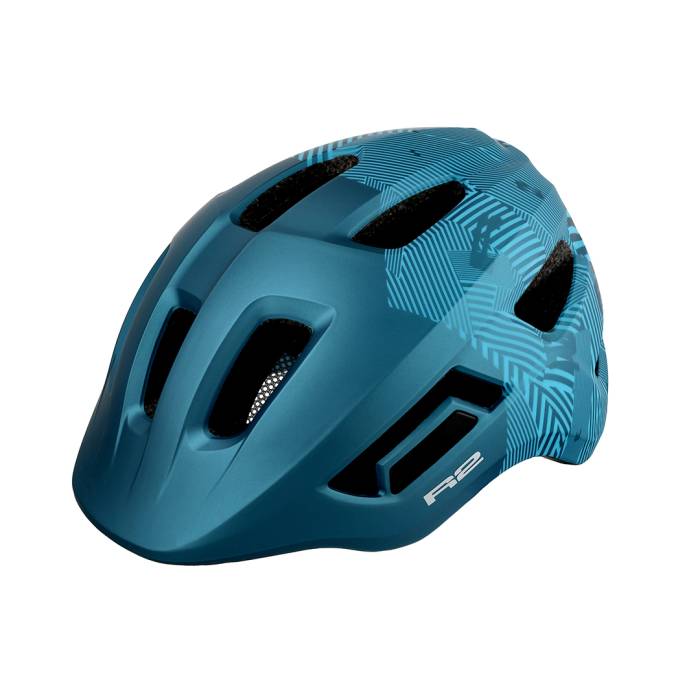 Bukósisak R2 gyerek PULSE ATH40C/S PETROL KÉK inmold. (52-56cm)