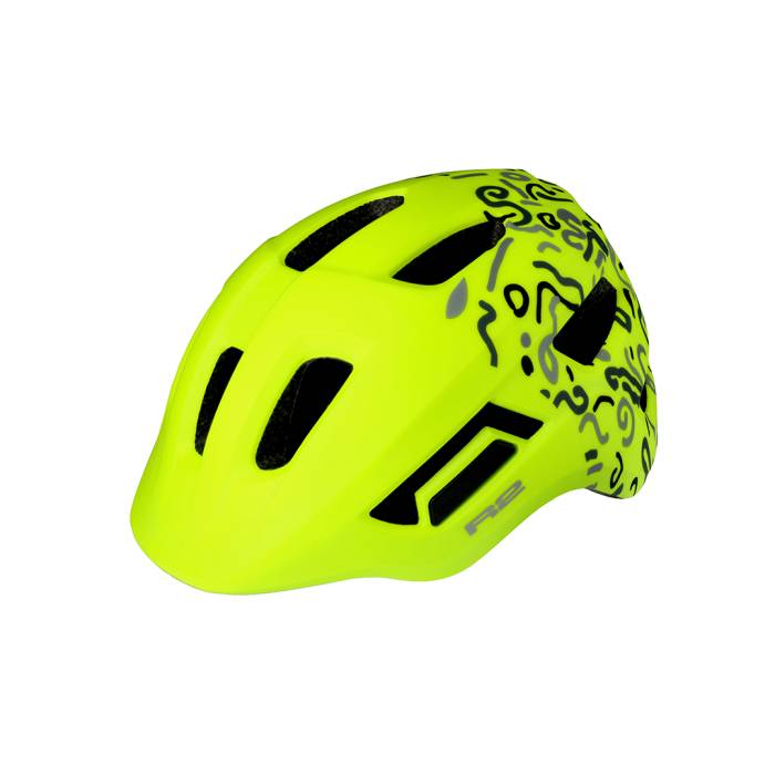 Bukósisak R2 gyerek PULSE ATH40G/XS NEONSÁRGA inmold. (48-52cm)
