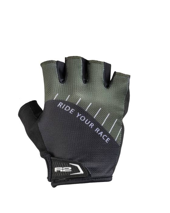 Kesztyű R2 VOUK ATR19X/XL-es, fekete/zöld