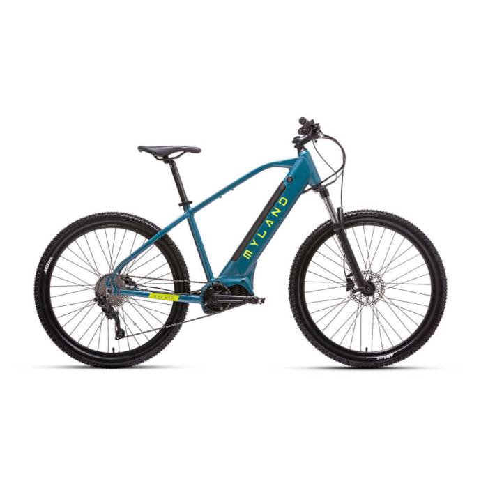 Elektromos MyLand MTB 29,5" MONVISO, OLI Sport OLASZ MOTORRAL, 83 Nm, 8 sebességes, M-es(45cm)