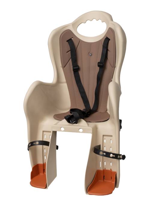 Gyerekülés BE csomagtartóra rögzíthető, krém, teherbírás: 22 KG-ig, 3 pontos biztonsági övvel, AKCIÓS!