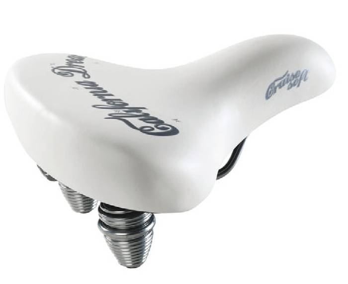 Nyereg Montegrappa BI 1600 CALIFORNIA DREAM Cruiser duplarugós fehér
