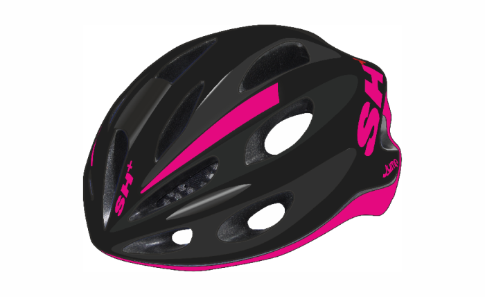 Bukósisak SH  SHAKE JUMP fekete/fluo pink 53 - 56cm - XS/S