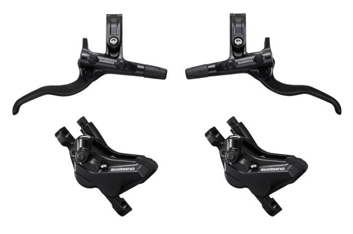 Tárcsafékszett Shimano Deore E H BRMT4204  850/1750mm hidraulikus 4dugattyús-OEM