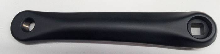 Hajtókar SunRace balos FEKETE 170mm íves(CAS30LB) VÍZSZINTES NÉGYSZÖG