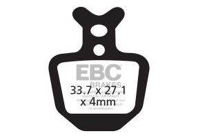 Tárcsafékbetét EBC CFA402R piros Downhill-  versenybetét n