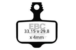 Tárcsafékbetét EBC CFA472R piros Downhill-  versenybetét n