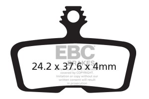 Tárcsafékbetét EBC CFA616 zöld univerzális n