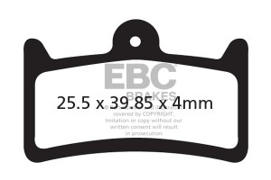 Tárcsafékbetét EBC CFA639R piros Downhill-  versenybetét n