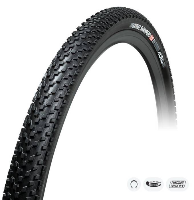 Külső TUFO Gravel Swampero fekete, tubeless 36-622(700x36C), 390gr. 2-5 bar (30-70 p.s.i.) - szövetsűrűség: 210 / 375 TP