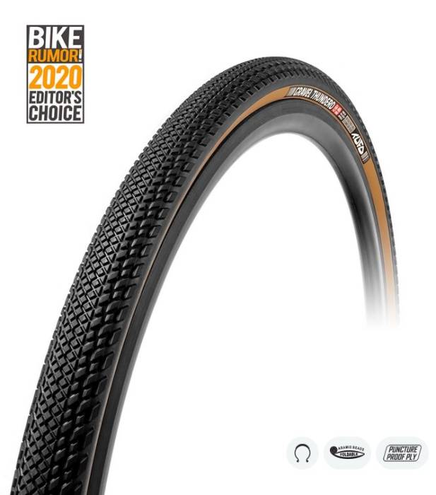 Külső TUFO Gravel Thundero fekete/beige, tubeless 44-622(700x44C), 390gr. 2-5 bar (30-70 p.s.i.) - - szövetsűrűség: 210 / 375 TPI