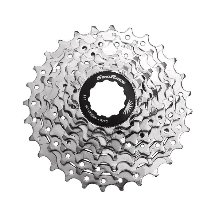 Kazettasor SunRace 8V R86 12-25 nickel ezüst (CSR86 8BQ)