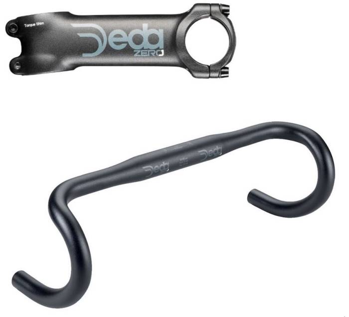 Deda Kit (szett) - Kormány Deda RHM ZERO outi 31.7x440mm (V-V) feketén fekete BOB   Kormányfej Deda ZERO 31.7x90mm 83 feketén fekete(BOB) - AKCIÓ!!!