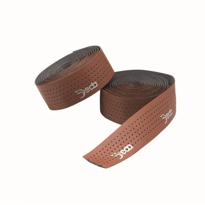 Kormánybetekerő DEDA MISTRAL barna lyukacsos (bőr barna)