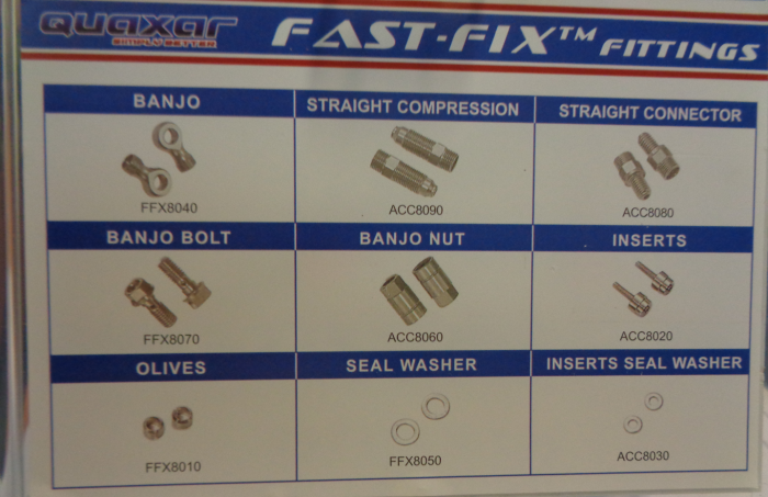 Fast-Fix fittings (  Pro pack ) 130 db-os - QUAXAR (FX80003)