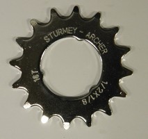 Sturmey-Archer lánckerék 16t 1/8-as flat ezüst (HSL848)