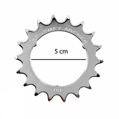 Sturmey-Archer lánckerék 18t 1/8-as flat ezüst (RX RF5 agyhoz) (HSL991)