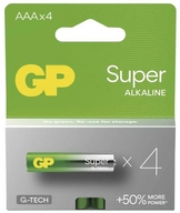 elem GP 1,5V-AAA 4db-os (SUPER alkaline)