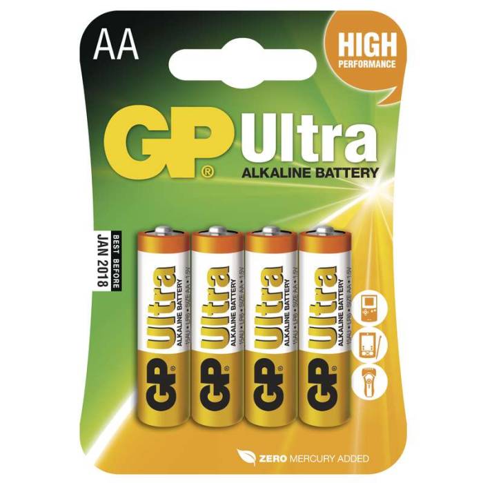 elem GP LR6 1,5V-AA 4 db( ULTRA alkaline)