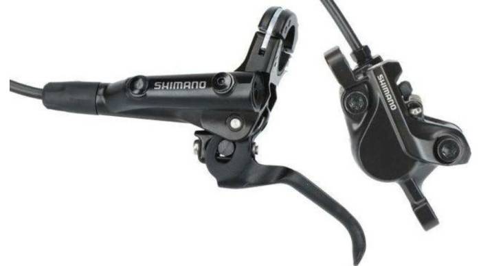 Fék szett első   hátsó, SHIMANO DEORE MT5012  Resin betéttel