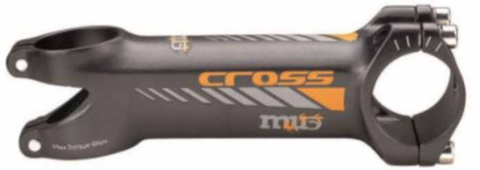 Kormányfej Deda MUD CROSS 31.7x110mm 84° MATT FEKETE / NARANCSSÁRGA AKCIÓS!