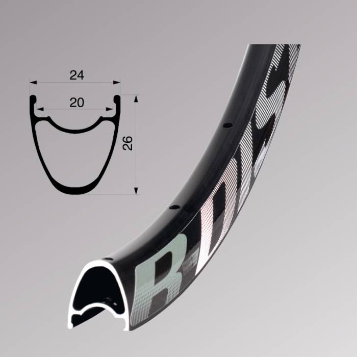 Felni REMERX R-DISC 622-20mm, h:26mm, fekete 32H, tárcsafékes