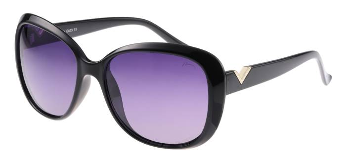 Szemüveg RELAX Ictis R0306L, 100% UV protection A,B,C. polarizált, LENCSE: LILA, KERET: FEKETE SZÜRKE LENCSE (MÉRET: 57-17-143))