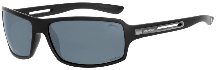 Szemüveg RELAX Lossin R1105F, 100% UV protection A,B,C. polarizált, LENCSE: FEKETE, KERET: FEKETE, (MÉRET: 63-16-121)