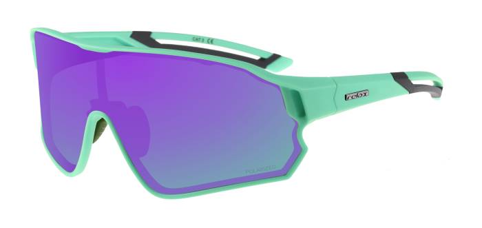 Szemüveg RELAX Artan R5416K, 100% UV protection A,B,C., polarizált, LENCSE: KÉK, KERET: ZÖLD, (MÉRET: 72-18-124)