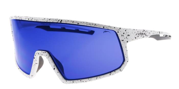 Szemüveg RELAX Falster R5422B, 100% UV protection A,B,C., polarizált, LENCSE: KÉK, KERET: FEHÉR, (MÉRET: 145-0-118)