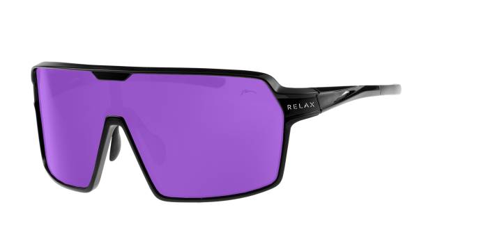 Szemüveg RELAX Timor R5424E, 100% UV protection A,B,C., polarizált, LENCSE: LILA, KERET: FEKETE, (MÉRET: 140-0-130)